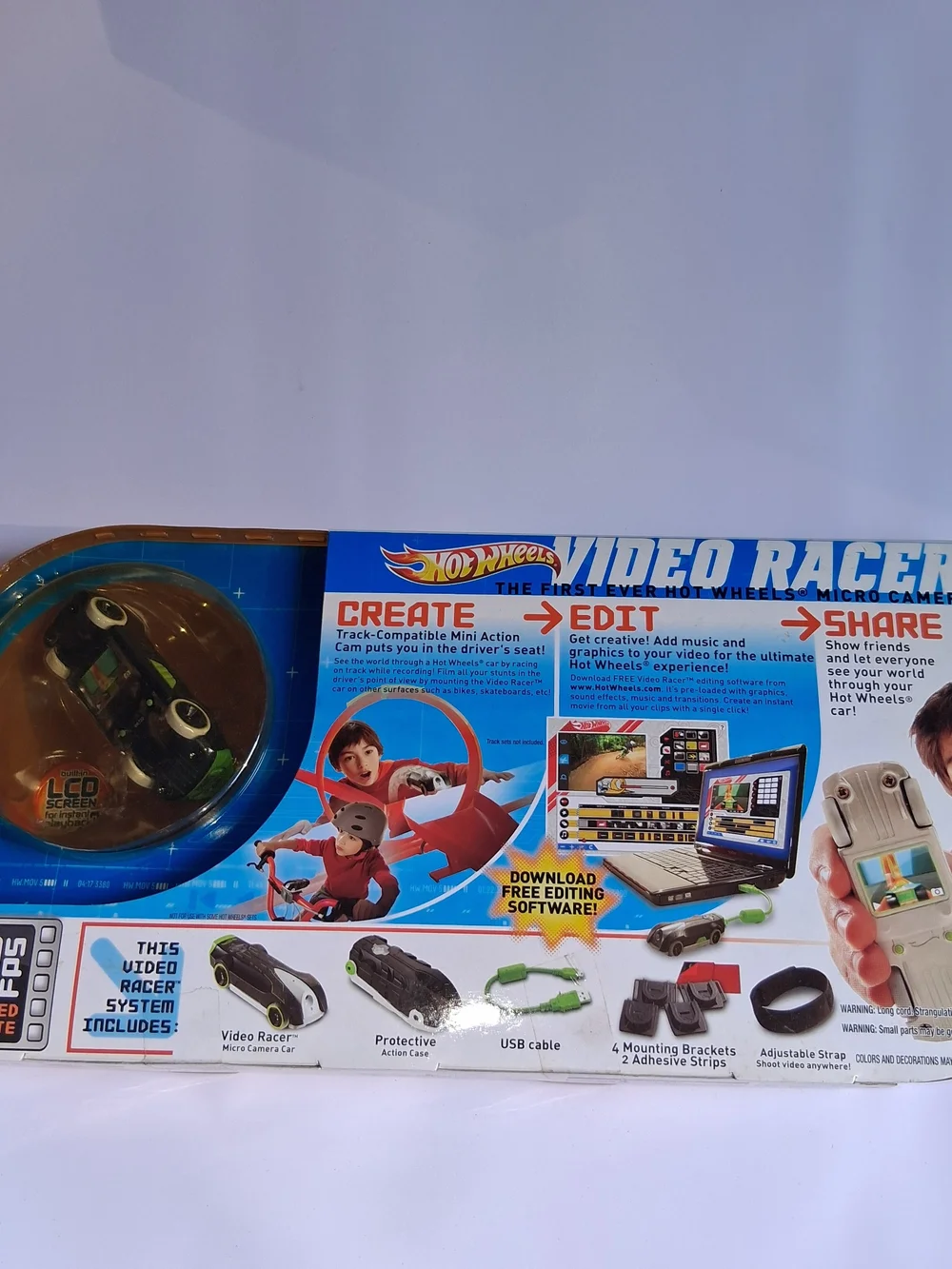 Vintage 2011 Hot Wheels Video Racer Micro Camera Car Action Cam NIB